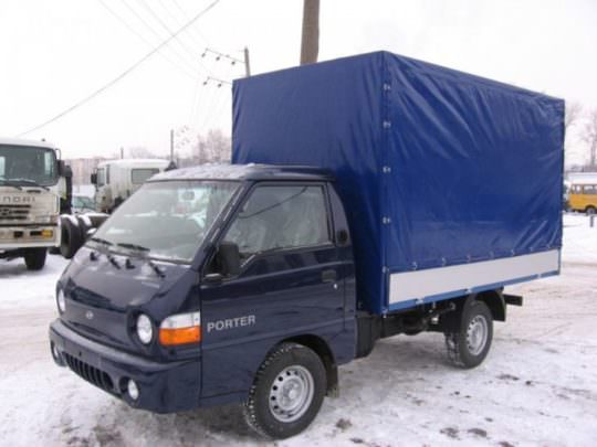 Тент на hyundai porter (2,9x1,7xh1,26) по коньку